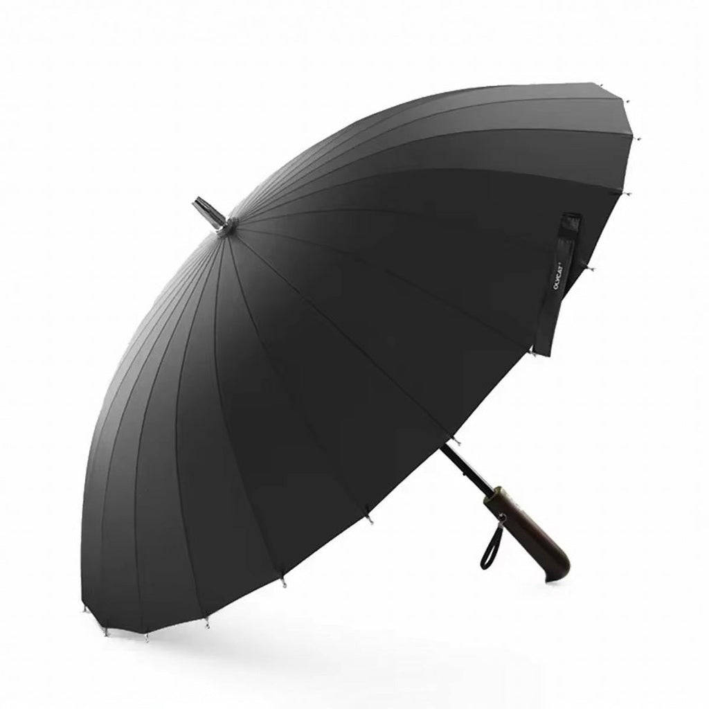 Sorélane Contour - Parapluie long à poignée droite brune