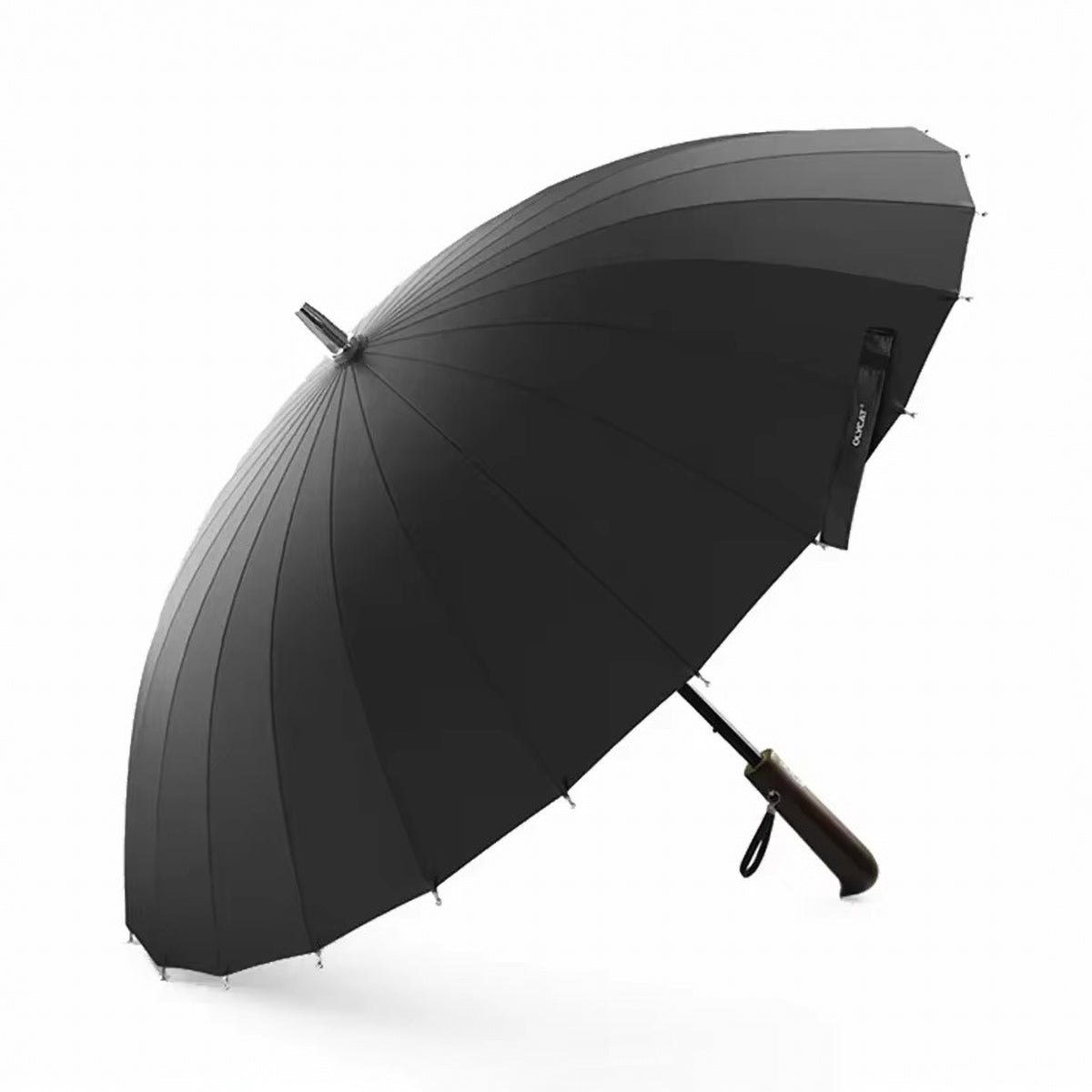 Sorélane Contour - Parapluie long à poignée droite brune