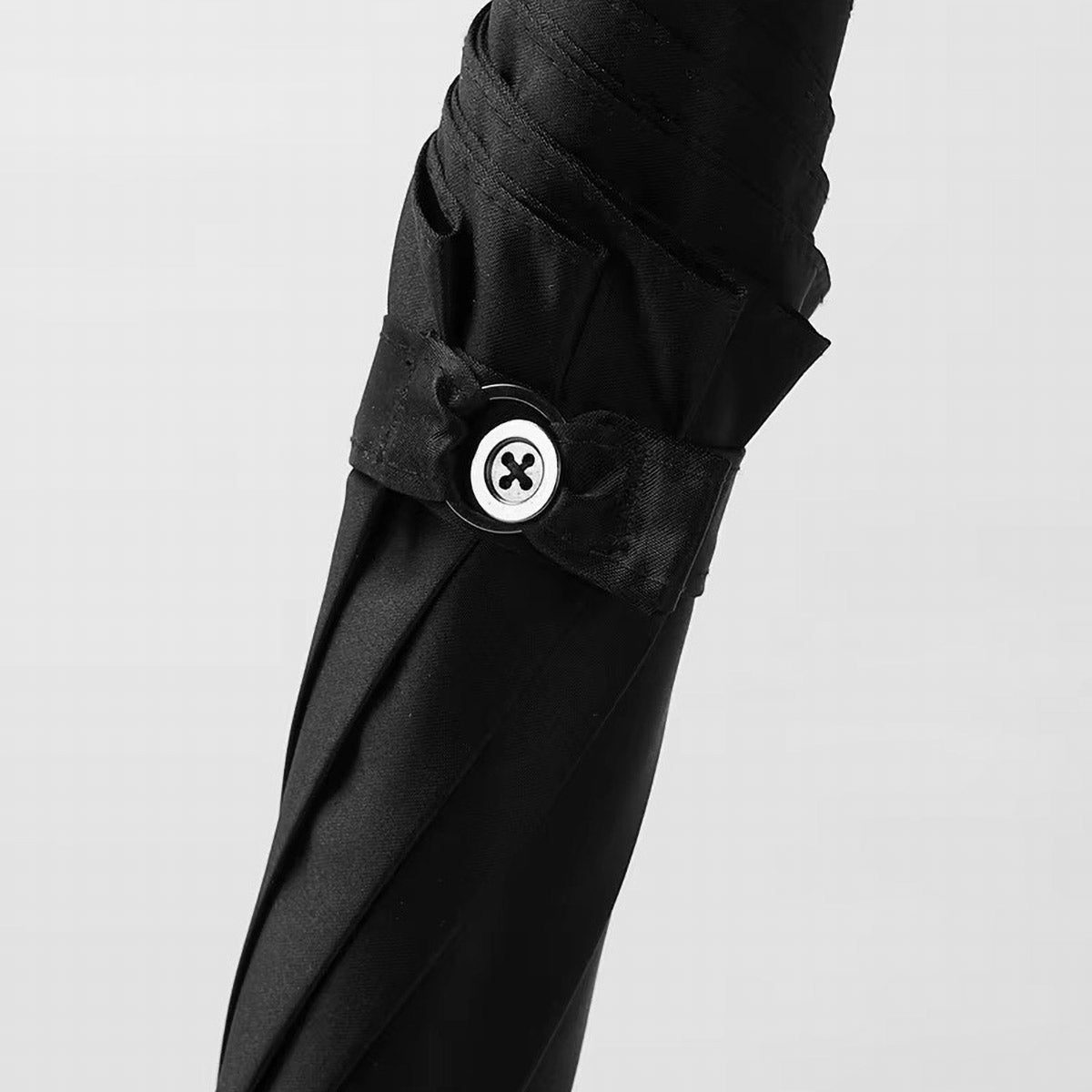 Sorélane Huit - Parapluie noir à pommeau boule numéro 8