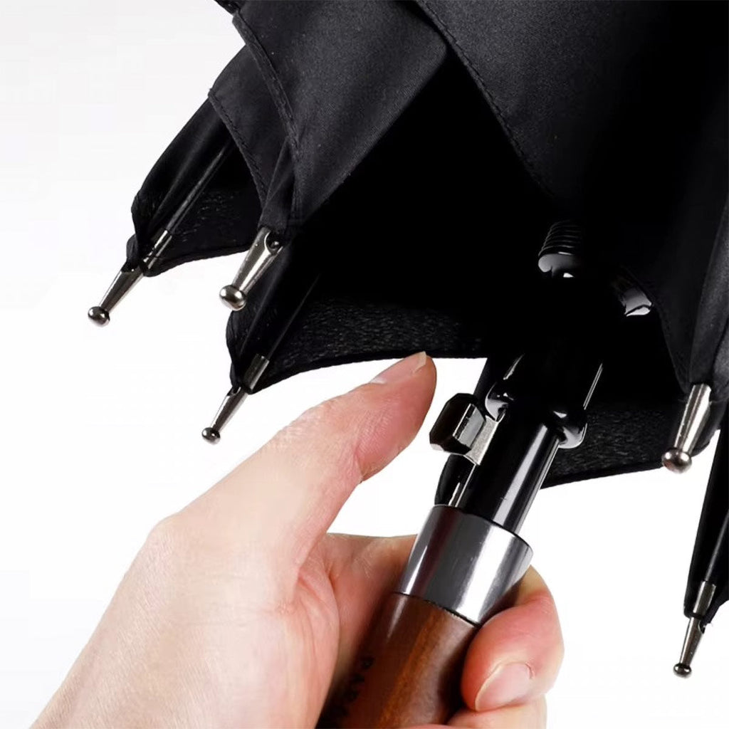 Sorélane Allure - Parapluie long à poignée courbe ambrée