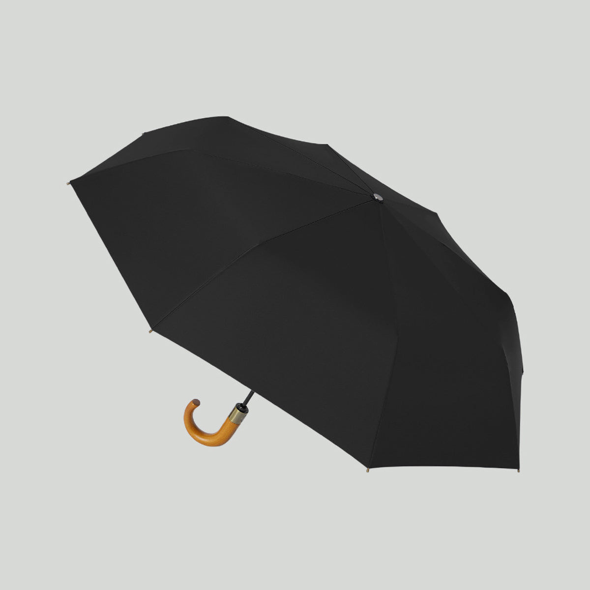Sorélane Accord - Parapluie pliant à crochet et collier doré
