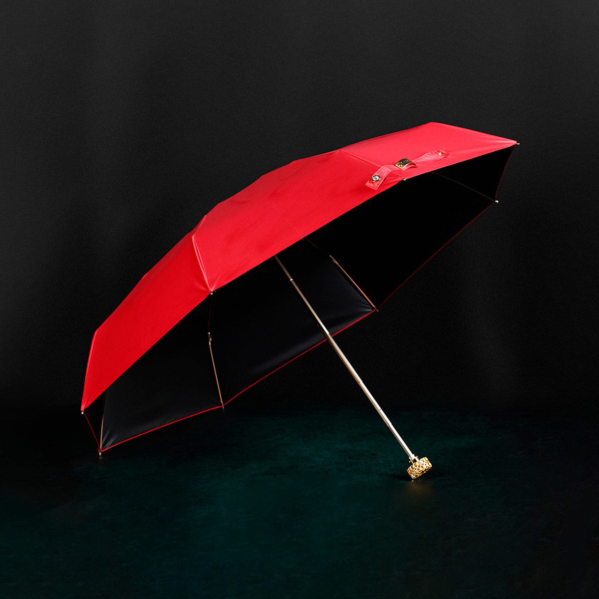 Sorélane Éclat - Parapluie pliant à pommeau couronne