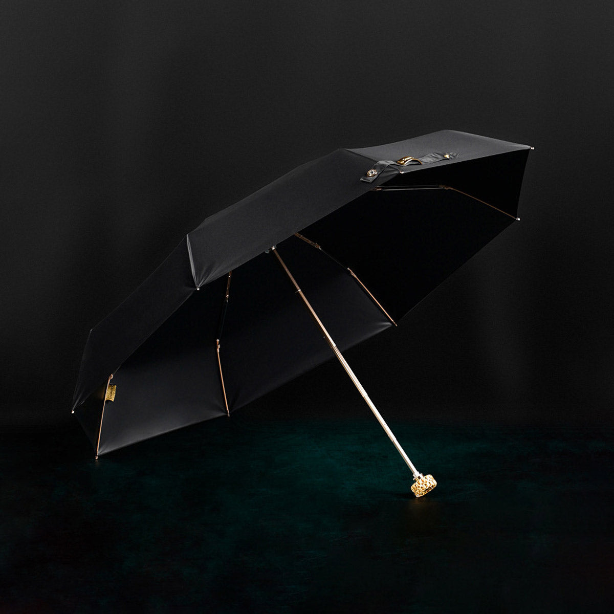 Sorélane Éclat - Parapluie pliant à pommeau couronne