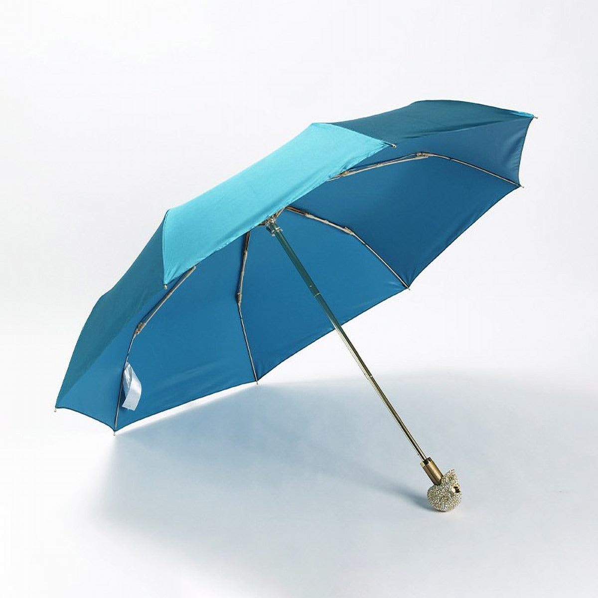 Sorélane Masque - Parapluie pliant à poignée crâne scintillant