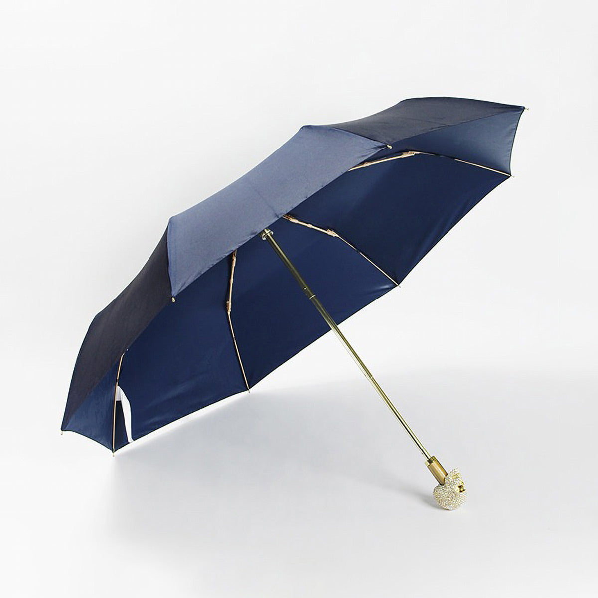 Sorélane Masque - Parapluie pliant à poignée crâne scintillant