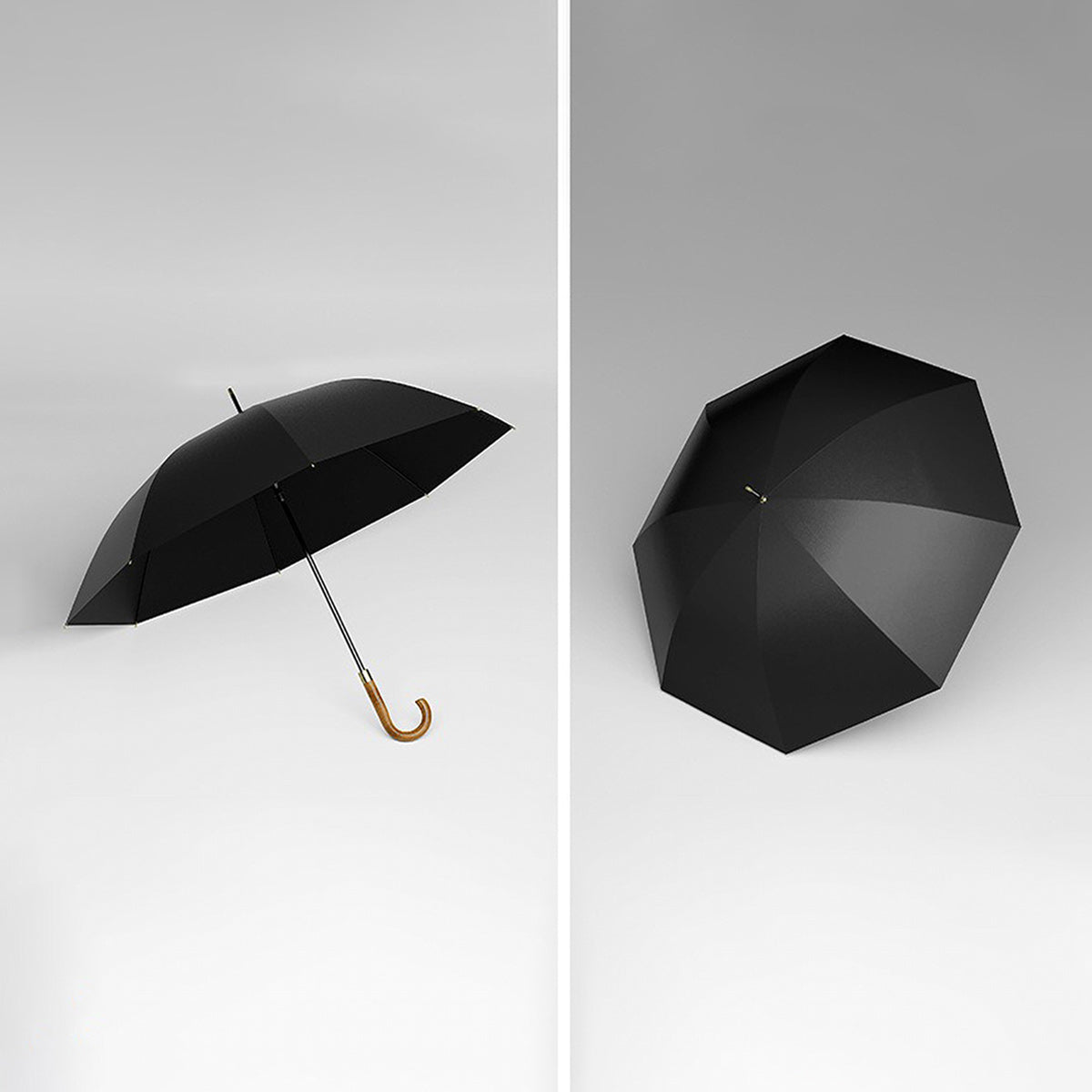 Sorélane Aisance : montage de vues du parapluie ouvert.