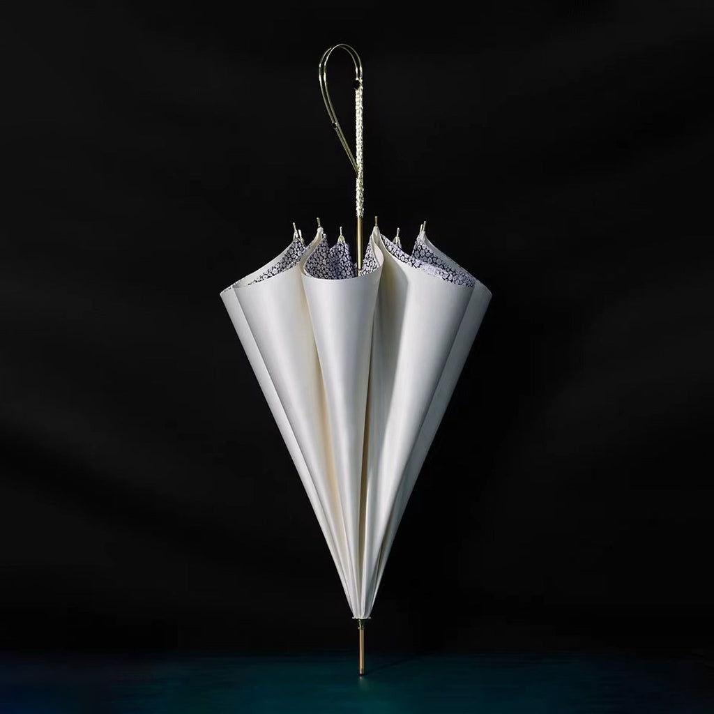 Sorélane Corolle - Parapluie blanc à intérieur floral