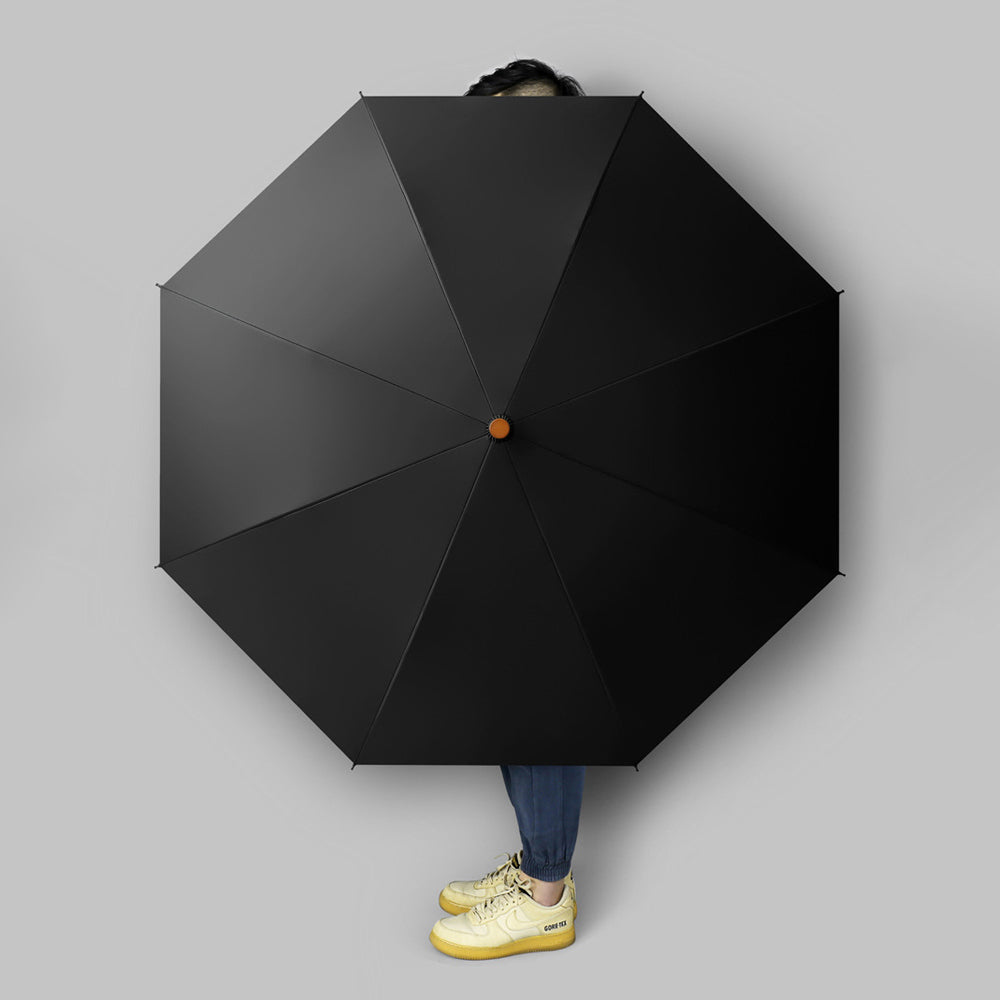 Sorélane Ligne - Parapluie long à poignée droite ambrée