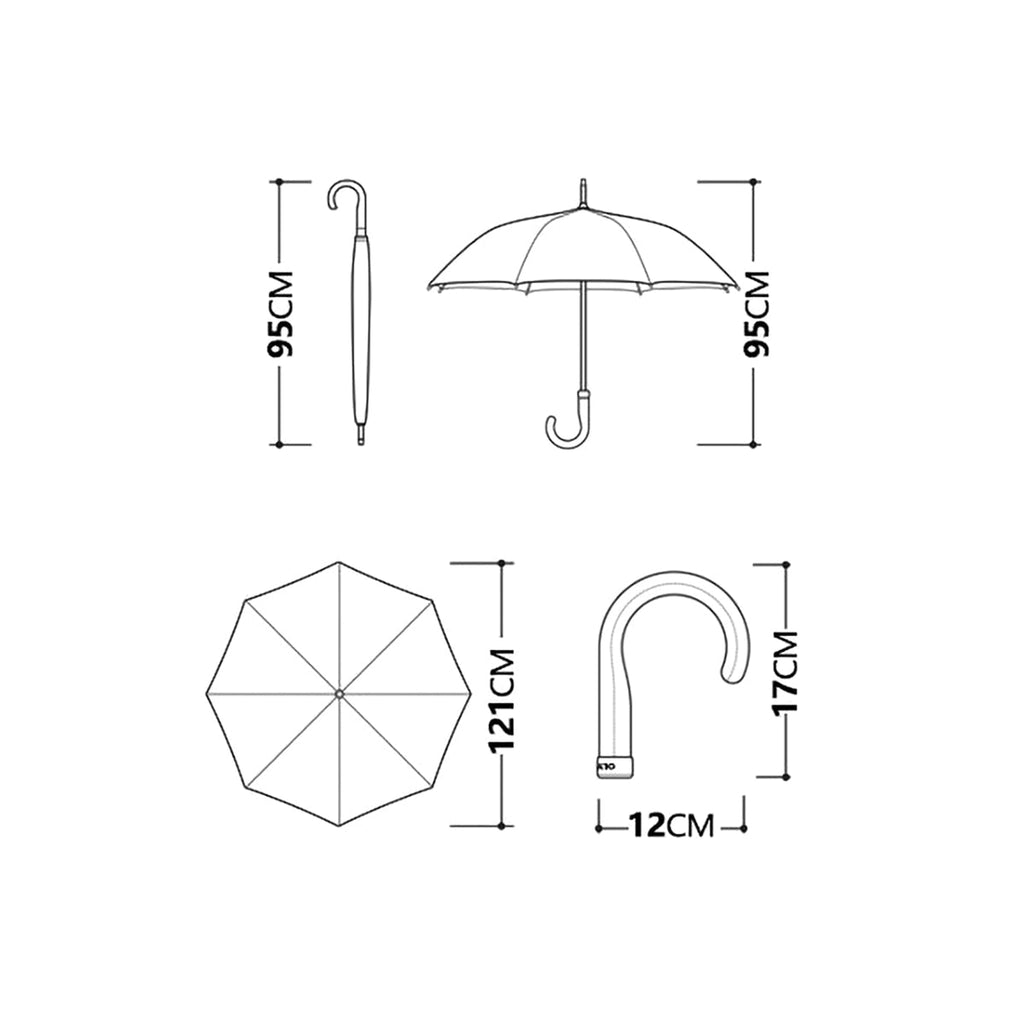 Sorélane Épure - Parapluie long à poignée gainée