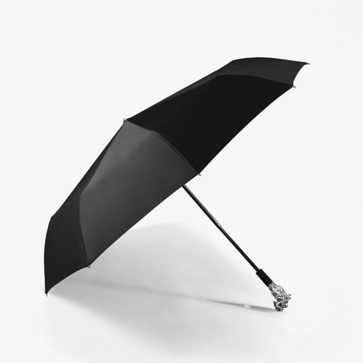 Sorélane Bestiaire : parapluie noir ouvert.