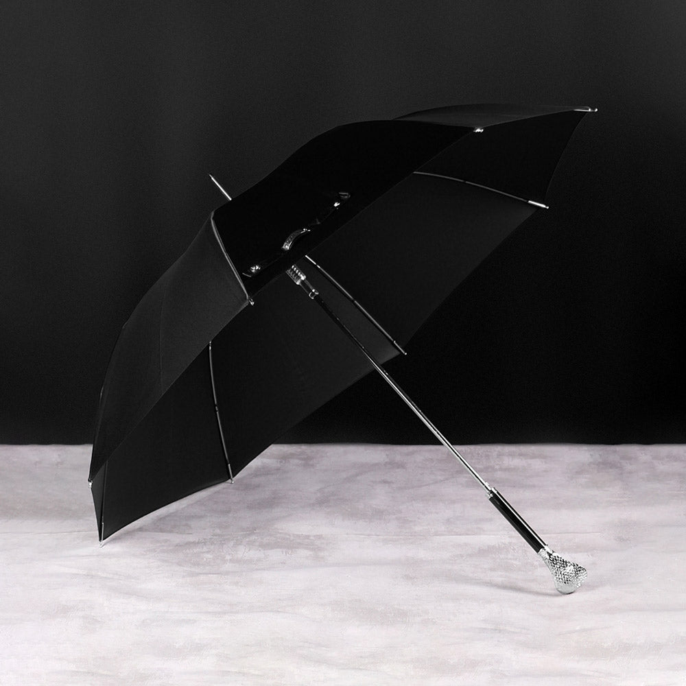 Sorélane Vigilance : parapluie noir ouvert.