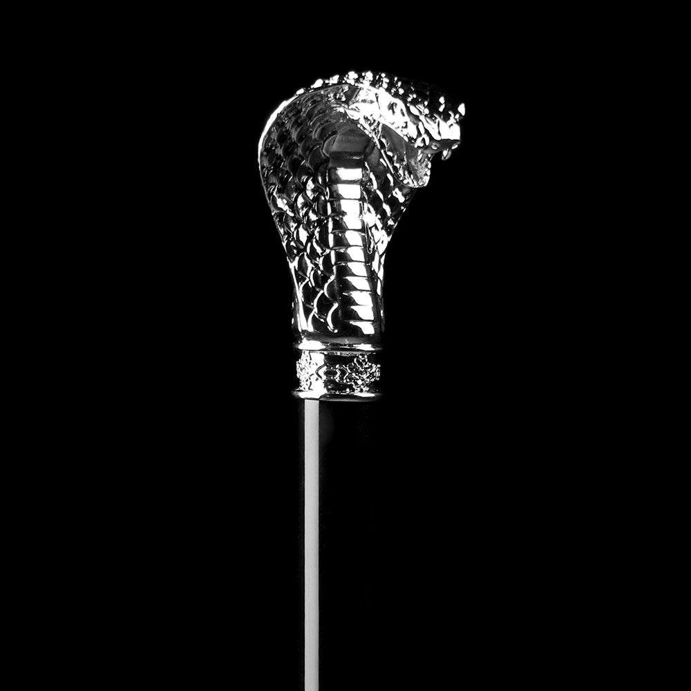 Sorélane Vigilance : tête et collerette de cobra argenté.